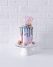 Load image into Gallery viewer, Cursive &quot;Happy Birthday&quot; Cake Topper - Pastel Blue or Pastel Pink
