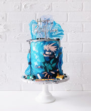 Load image into Gallery viewer, Cursive &quot;Happy Birthday&quot; Cake Topper - Blue, Gold, Pink or Silver
