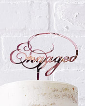 Load image into Gallery viewer, “Engaged” Cake Topper
