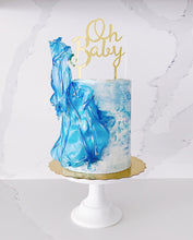 Load image into Gallery viewer, &quot;Oh Baby&quot; Cake Topper - Gold or Silver
