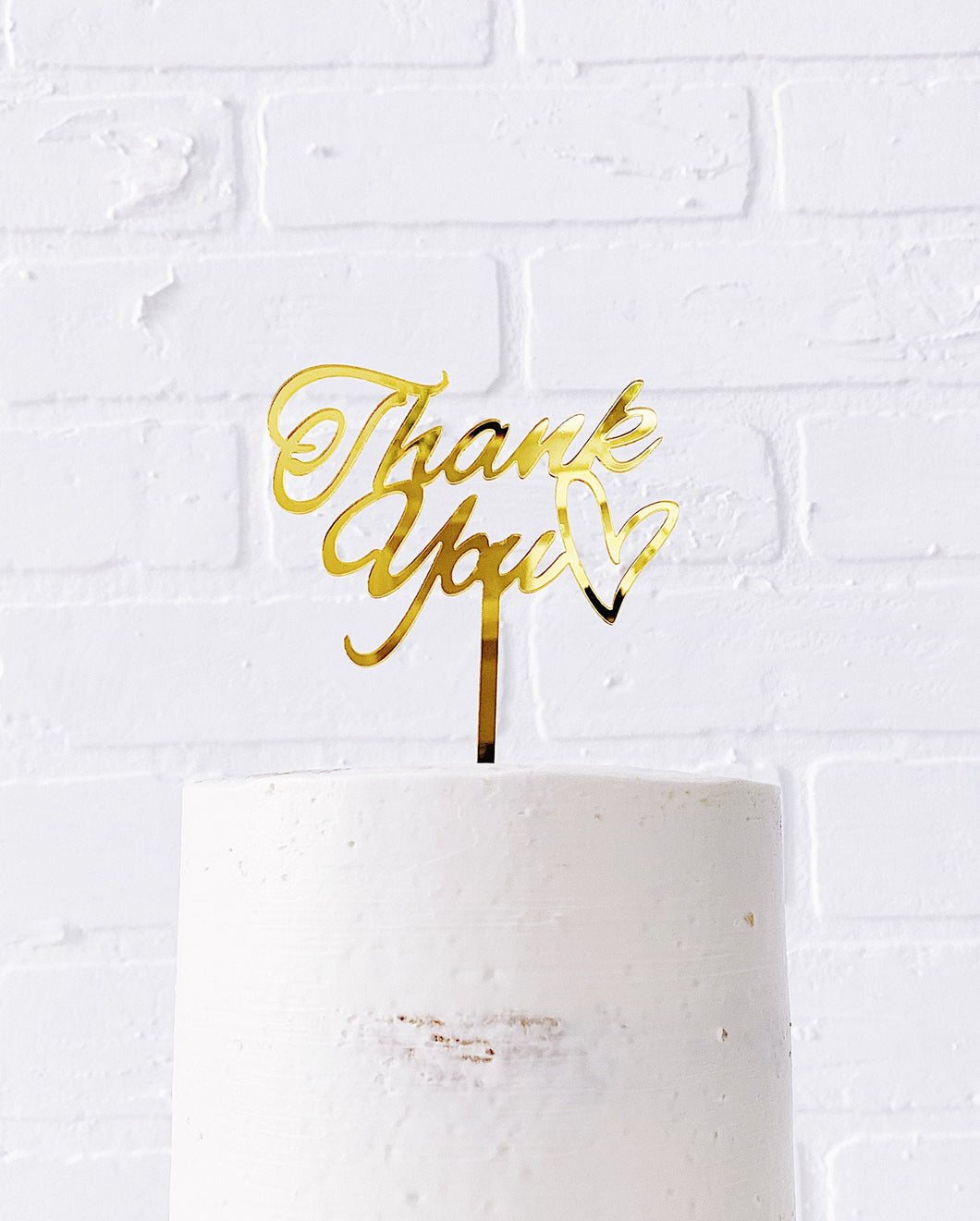 “Thank You” Cake Topper