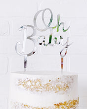 Load image into Gallery viewer, &quot;Oh Baby&quot; Cake Topper - Gold or Silver
