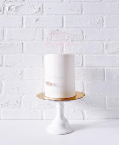 Cursive "Happy Birthday" Cake Topper - Pastel Blue or Pastel Pink
