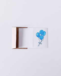 Blue Balloon Greeting Card